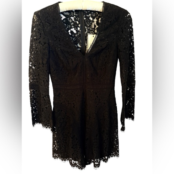 Bardot Dresses & Skirts - Bardot Dress Midnight Lace Black NWT US 4 / XS EUR 36 Long Sleeve LBD